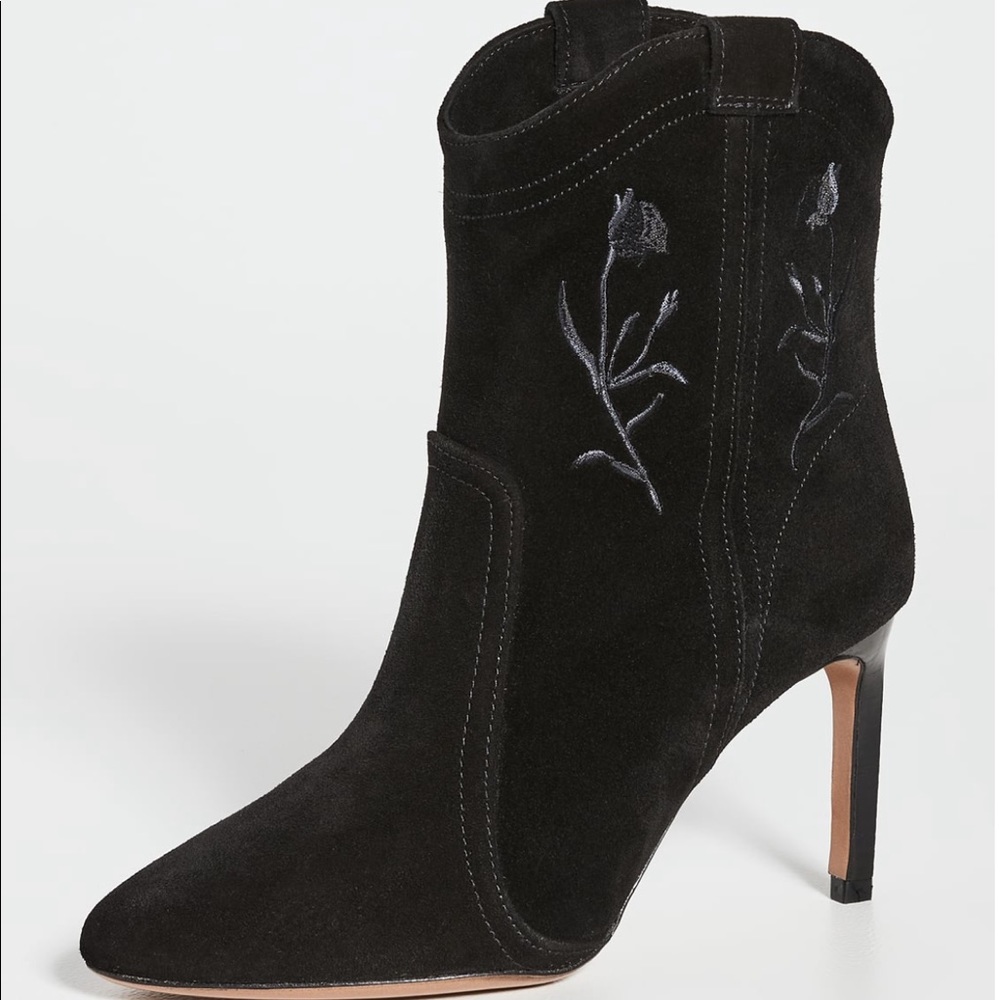 ba&sh x Something Navy Caitlin Booties (Black NWT)
